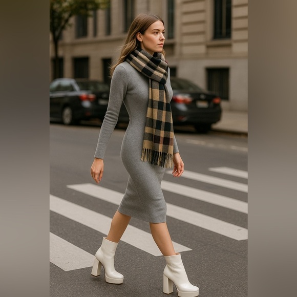 Guess BYRA Women’s Platform Block Heel Ankle Boots Ivory Patent, Size 8.5M, NWB - Picture 2 of 13